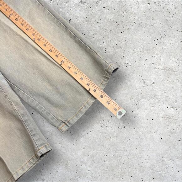 Karl Kani Gold Capri Pants Mens Streetwear Hip Hop Denim‎ Pocket Stripe Size 34 - Picture 9 of 9